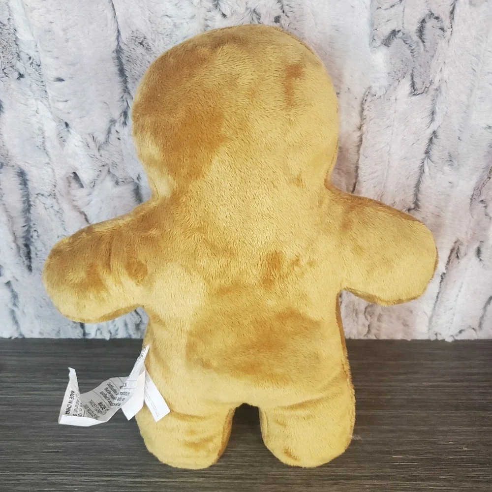 Large Christmas Gingerbread Man Cookie Shaped Pillow 14‎ Plush Holiday Decor